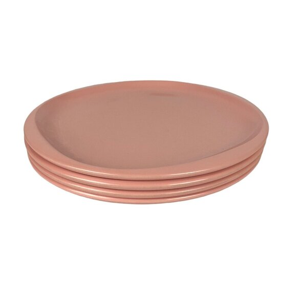 Boontonware Dinner Plates Set Of 4 Melmac Melamine Bon Bon Pink Mid-Century - Picture 1 of 4